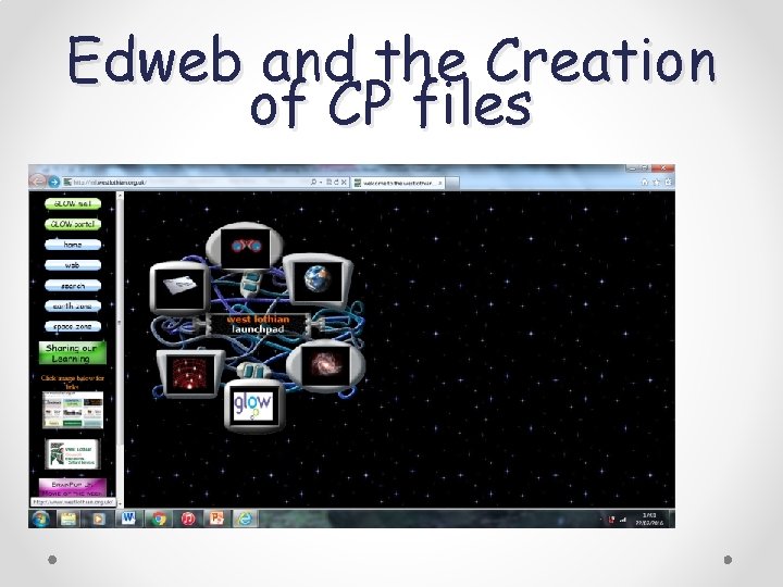Edweb and the Creation of CP files 