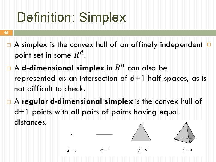 Definition: Simplex 40 