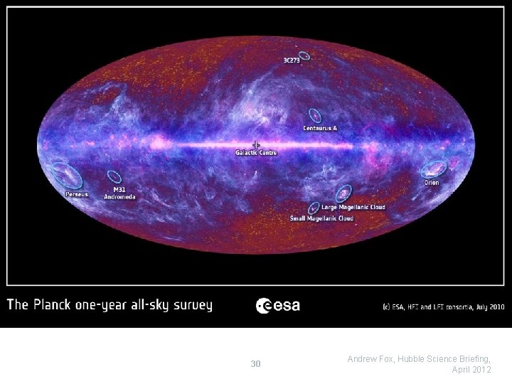 30 Andrew Fox, Hubble Science Briefing, April 2012 