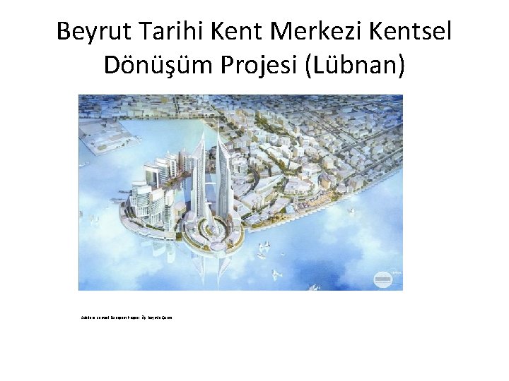 Beyrut Tarihi Kent Merkezi Kentsel Dönüşüm Projesi (Lübnan) Solidere Kentsel Dönüşüm Projesi Üç Boyutlu