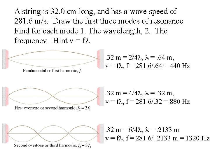 A string is 32. 0 cm long, and has a wave speed of 281.