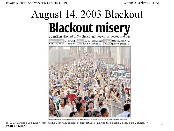 Power System Analysis and Design, SI, 6 e Glover, Overbye, Sarma August 14, 2003