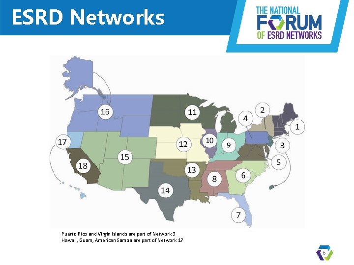 ESRD Networks Puerto Rico and Virgin Islands are part of Network 3 Hawaii, Guam,