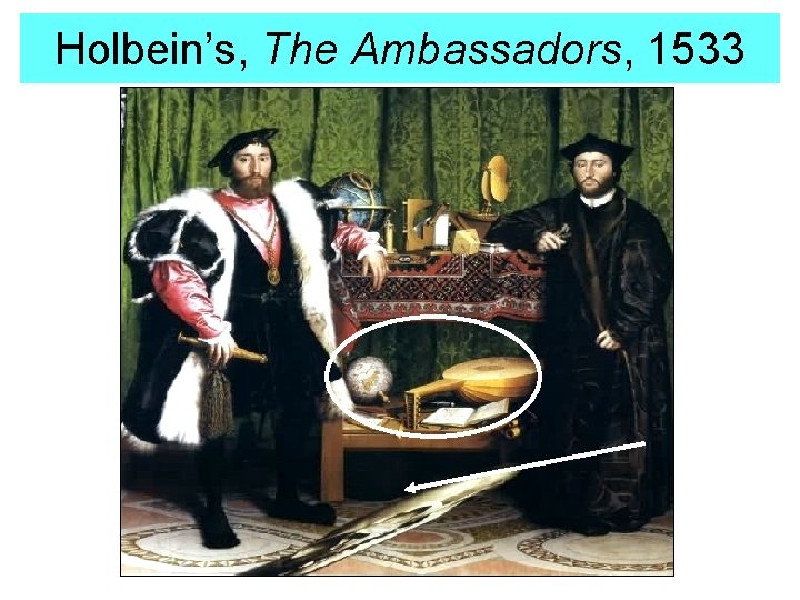 Holbein’s, The Ambassadors, 1533 Holbein’s, The Ambassadors, 1533