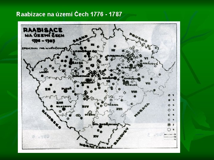 Raabizace na území Čech 1776 - 1787 