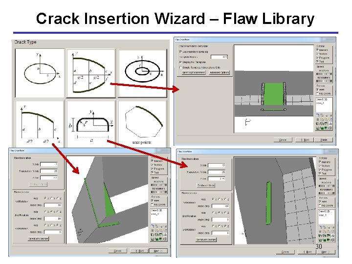 Crack Insertion Wizard – Flaw Library 30 
