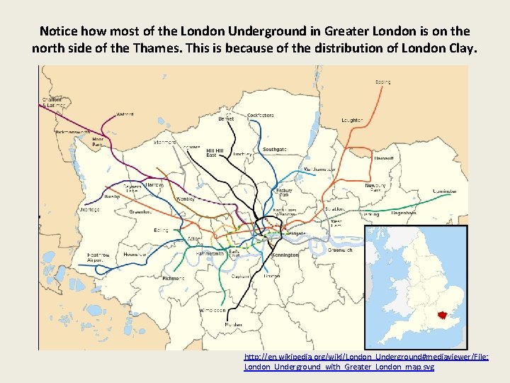 Notice how most of the London Underground in Greater London is on the north