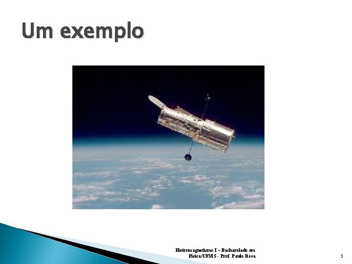 Um exemplo Eletromagnetismo I – Bacharelado em Física/UFMS - Prof. Paulo Rosa 5 