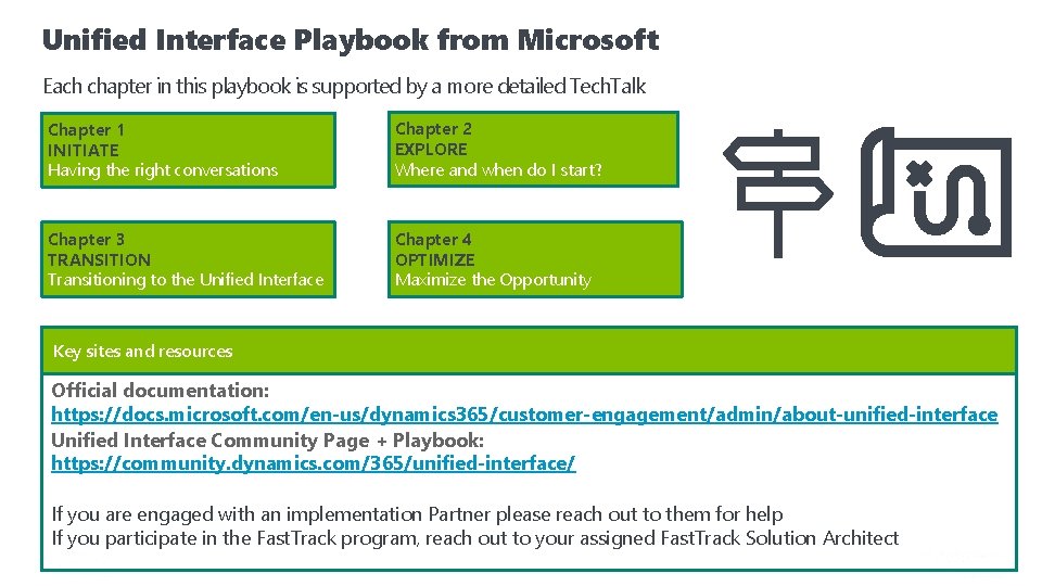 Unified Interface Playbook from Microsoft Each chapter in this playbook is supported by a