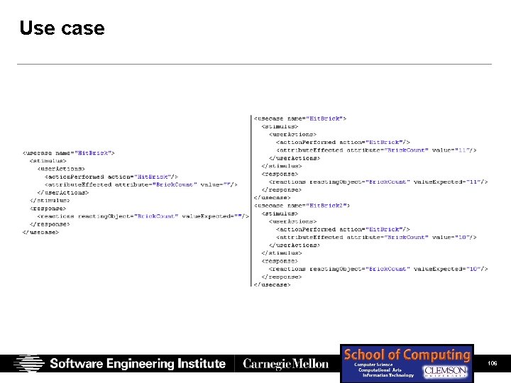 Use case SEI Presentation (Full Color) Chastek, Mc. Gregor, Northrop 06/14/07 © 2007 Carnegie Use case SEI Presentation (Full Color) Chastek, Mc. Gregor, Northrop 06/14/07 © 2007 Carnegie