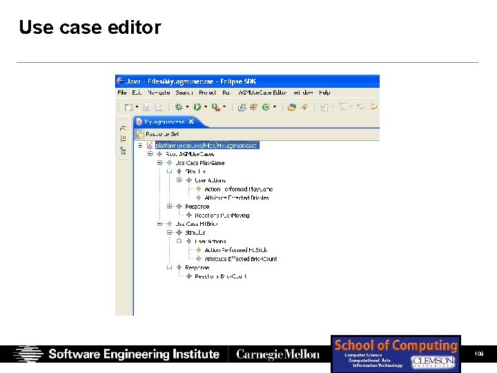 Use case editor SEI Presentation (Full Color) Chastek, Mc. Gregor, Northrop 06/14/07 © 2007 Use case editor SEI Presentation (Full Color) Chastek, Mc. Gregor, Northrop 06/14/07 © 2007