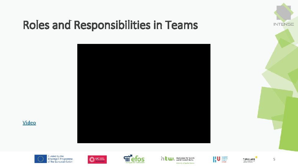 Roles and Responsibilities in Teams Video 5 