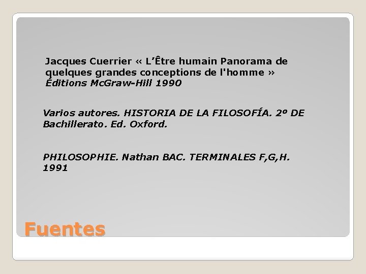 Jacques Cuerrier « L’Être humain Panorama de quelques grandes conceptions de l'homme » Éditions Jacques Cuerrier « L’Être humain Panorama de quelques grandes conceptions de l'homme » Éditions