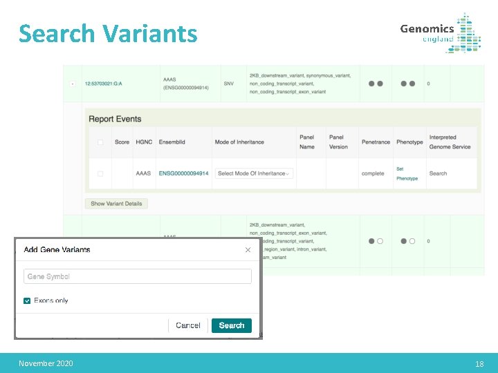 Search Variants November 2020 18 