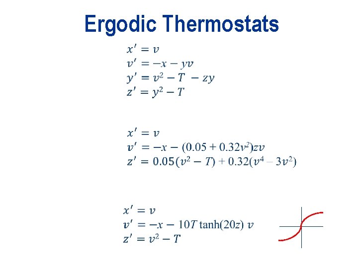 Ergodic Thermostats 