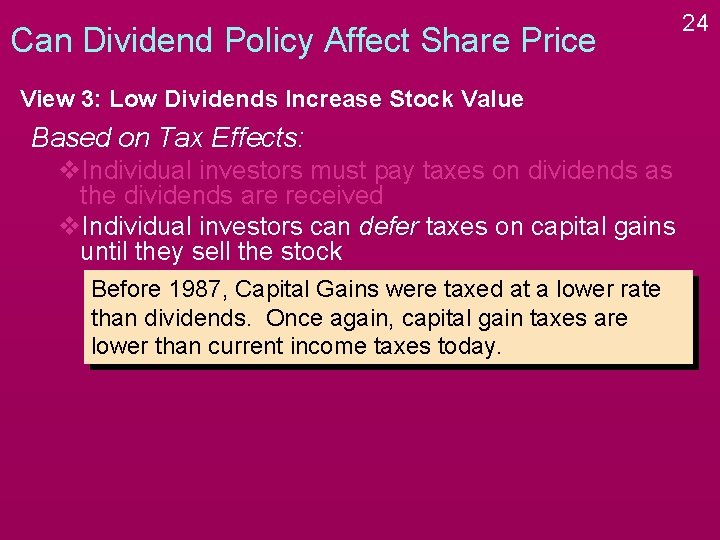 Can Dividend Policy Affect Share Price View 3: Low Dividends Increase Stock Value Based Can Dividend Policy Affect Share Price View 3: Low Dividends Increase Stock Value Based