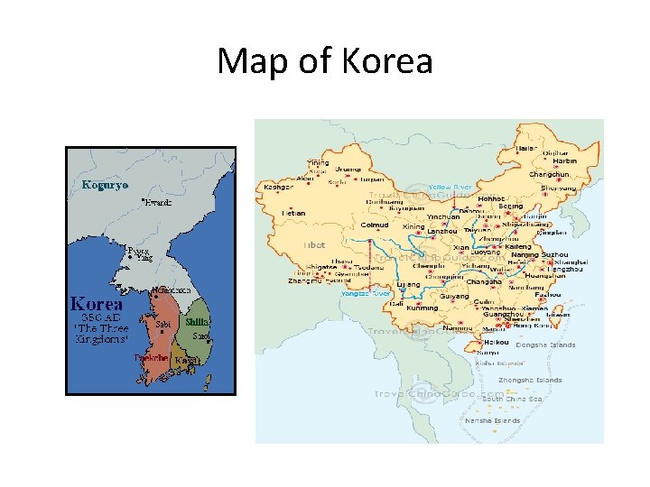 Map of Korea 