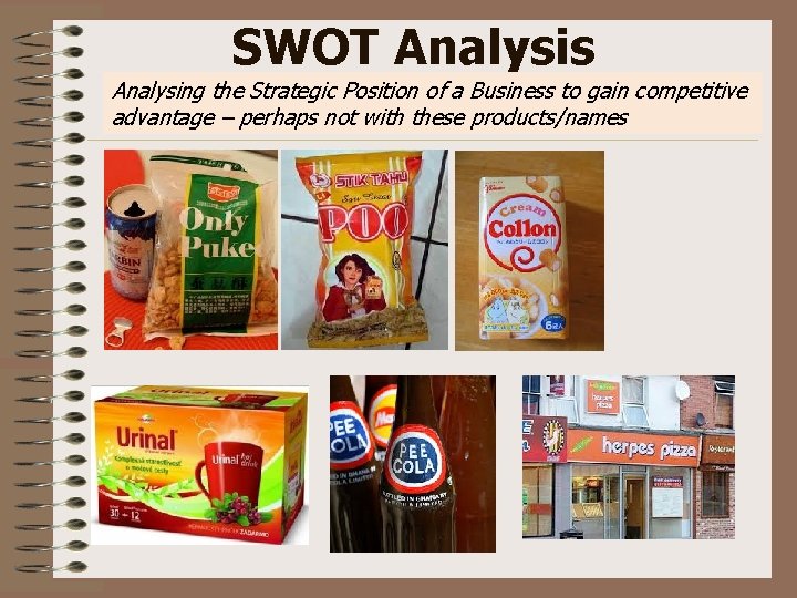 SWOT Analysis Analysing the Strategic Position of a Business to gain competitive advantage –