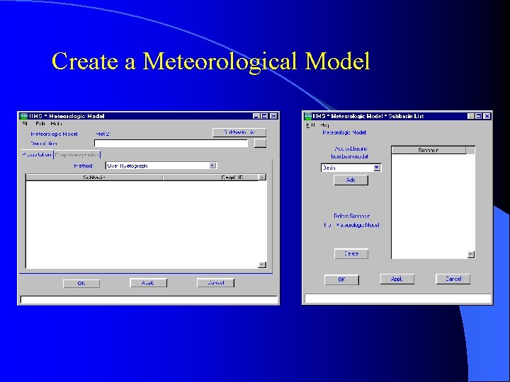 Create a Meteorological Model 