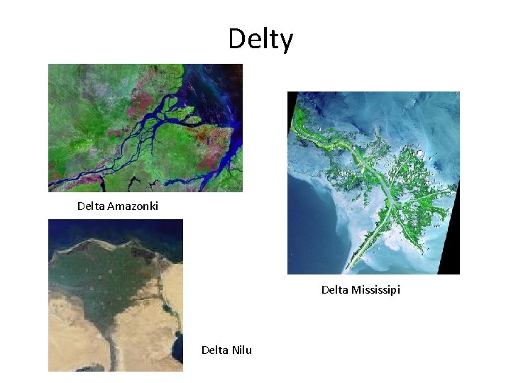 Delty Delta Amazonki Delta Mississipi Delta Nilu 