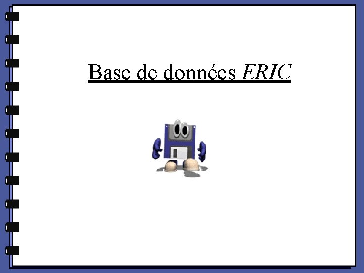 Base de données ERIC 