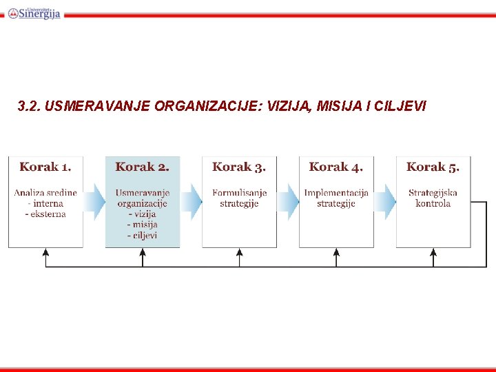 3. 2. USMERAVANJE ORGANIZACIJE: VIZIJA, MISIJA I CILJEVI 