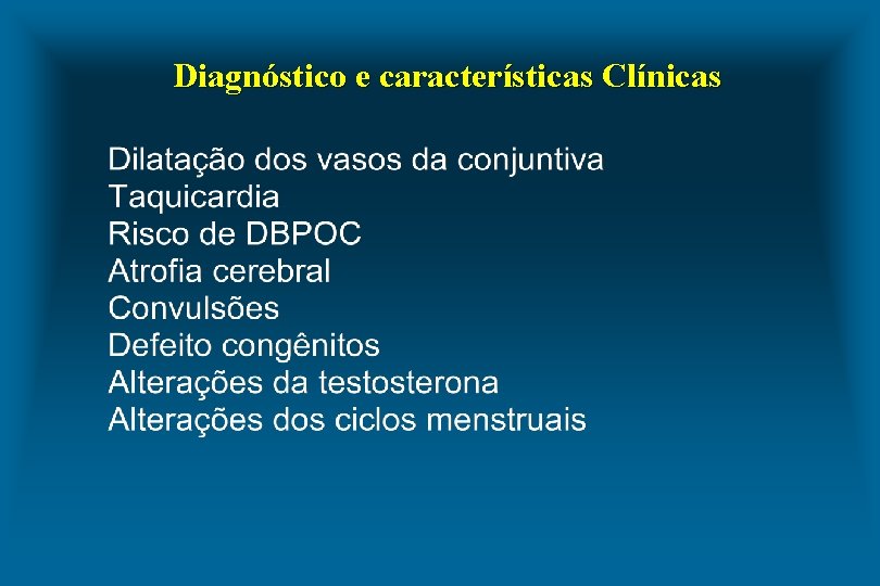 Diagnóstico e características Clínicas 