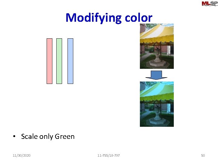 Modifying color • Scale only Green 11/30/2020 11 -755/18 -797 50 