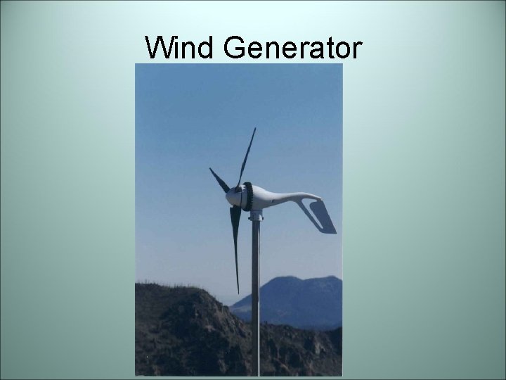 Wind Generator 