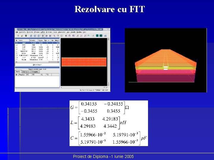 Rezolvare cu FIT Proiect de Diploma -1 Iunie 2005 