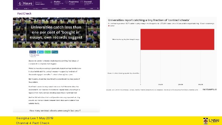Georgina Lee 1 May 2019 Channel 4 Fact Check 