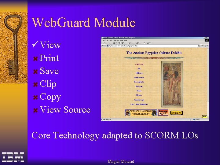 Web. Guard Module ü View Print Save Clip Copy View Source Core Technology adapted Web. Guard Module ü View Print Save Clip Copy View Source Core Technology adapted