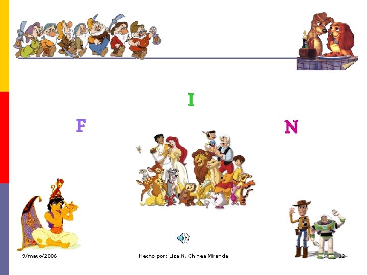 F 9/mayo/2006 I Hecho por: Liza N. Chinea Miranda N 12 