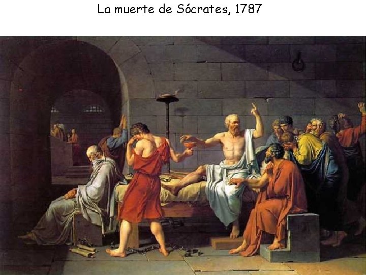 La muerte de Sócrates, 1787 