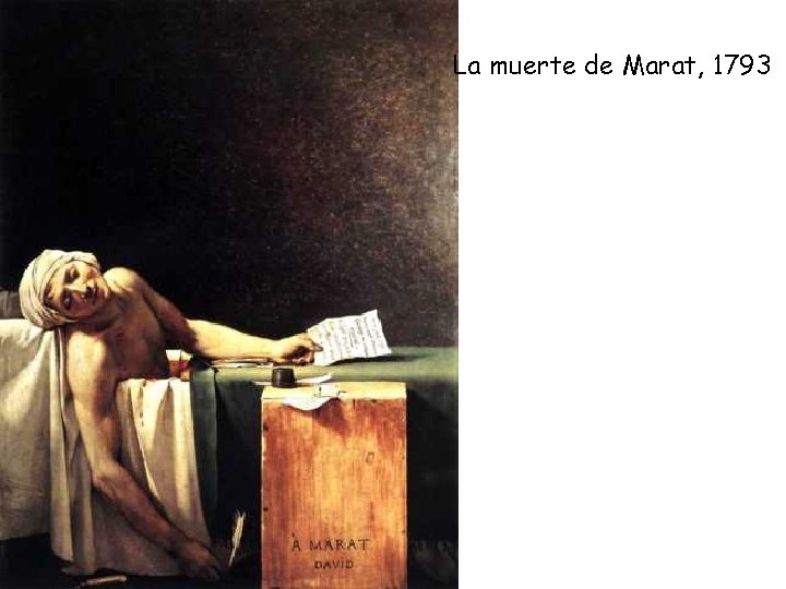 La muerte de Marat, 1793 