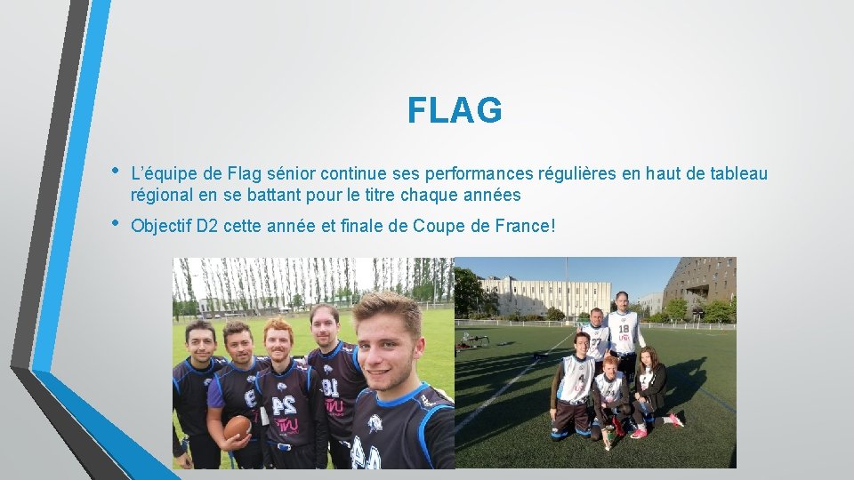 FLAG • L’équipe de Flag sénior continue ses performances régulières en haut de tableau