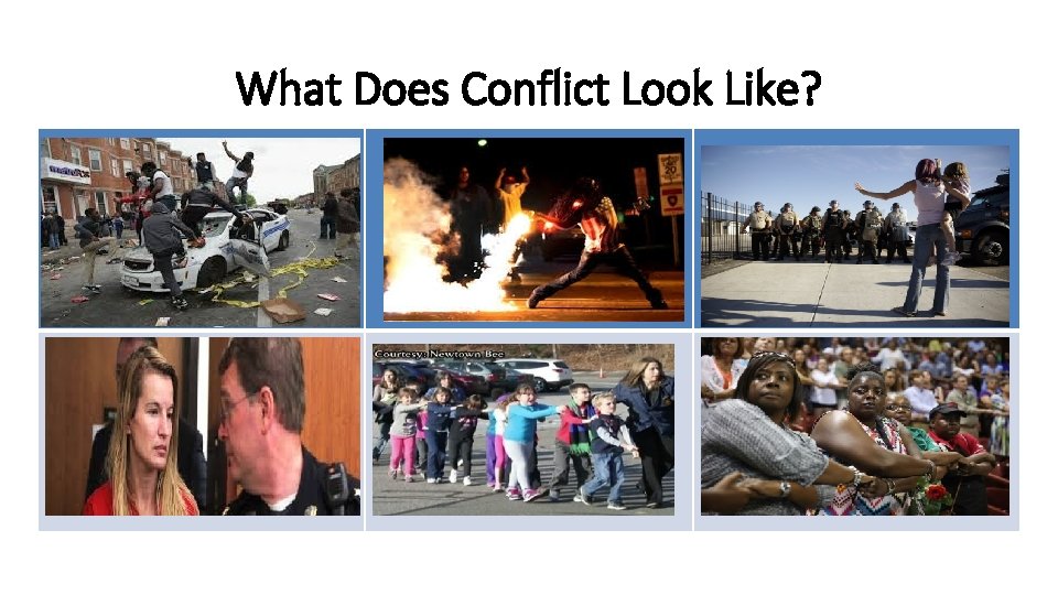 What Does Conflict Look Like? 