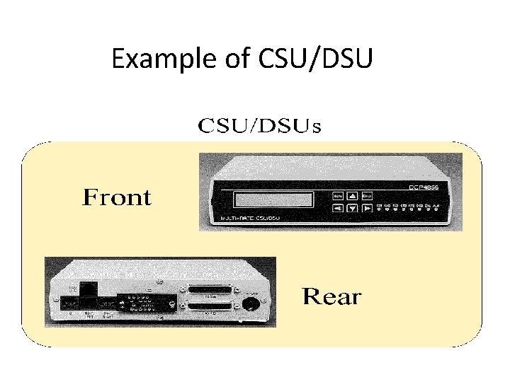 Example of CSU/DSU 