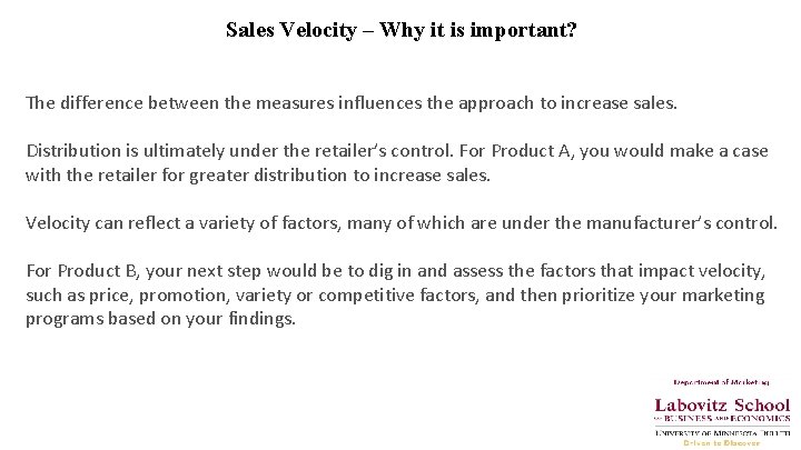 Sales Velocity – Why it is important? The difference between the measures influences the
