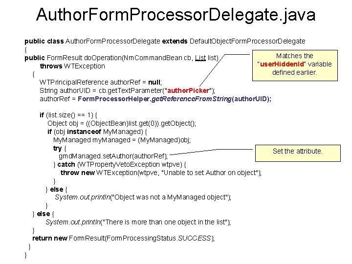 Author. Form. Processor. Delegate. java public class Author. Form. Processor. Delegate extends Default. Object.