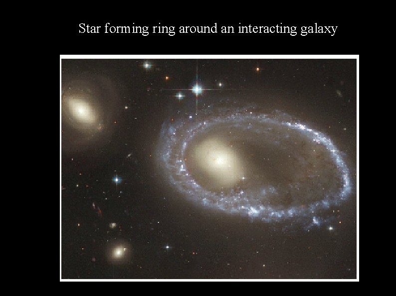 Star forming ring around an interacting galaxy 3 Mpc NGC 4522 (Cayatte et al.