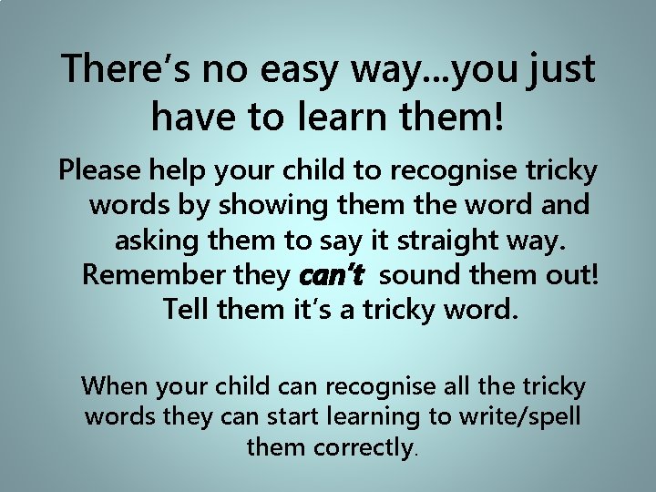 There’s no easy way. . . you just have to learn them! Please help