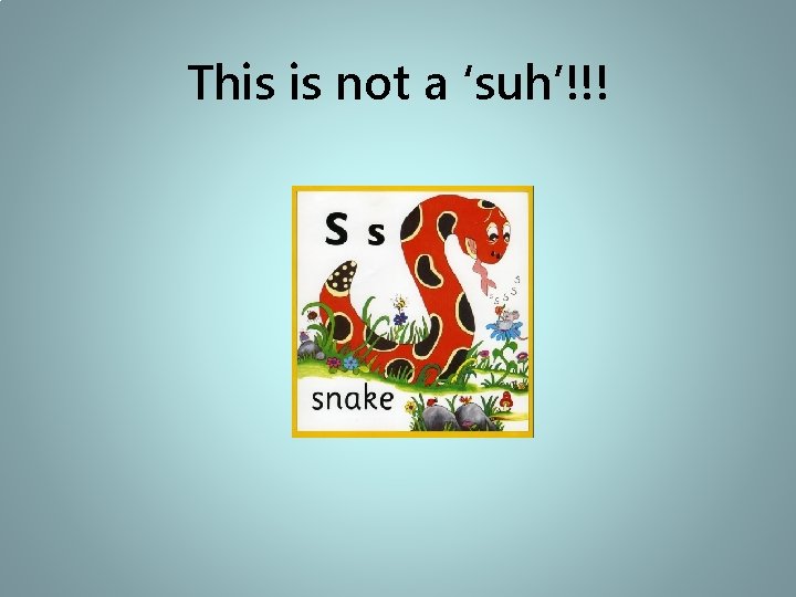 This is not a ‘suh’!!! 