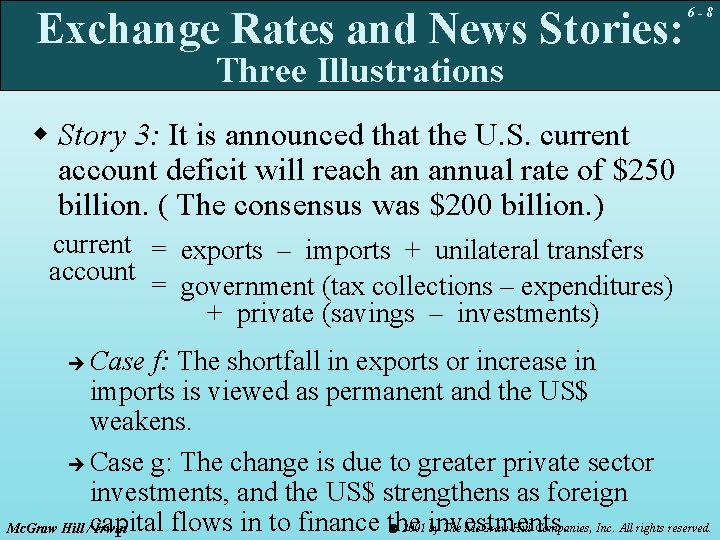 Exchange Rates and News Stories: 6 -8 Three Illustrations w Story 3: It is