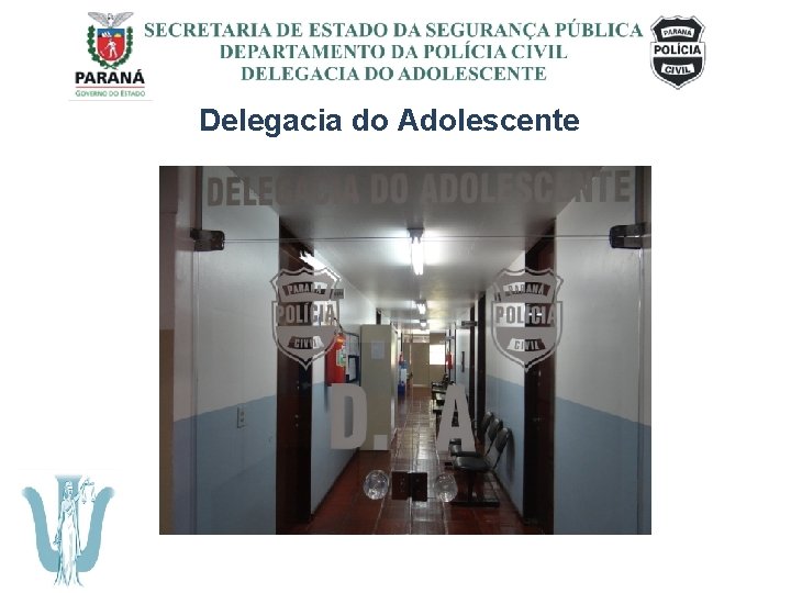 SECRETARIA DE ESTADO DA SEGURANÇA PÚBLICA DEPARTAMENTO DA POLÍCIA CIVIL DELEGACIA DO ADOLESCENTE Delegacia