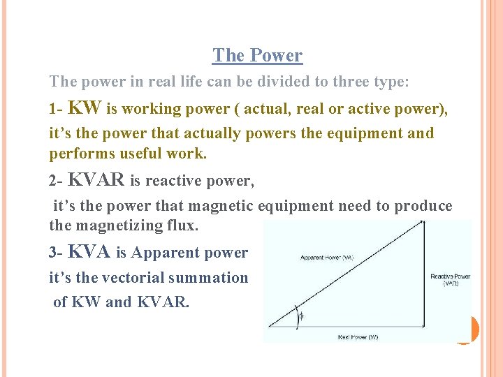 The Power The power in real life can be divided to three type: 1 The Power The power in real life can be divided to three type: 1