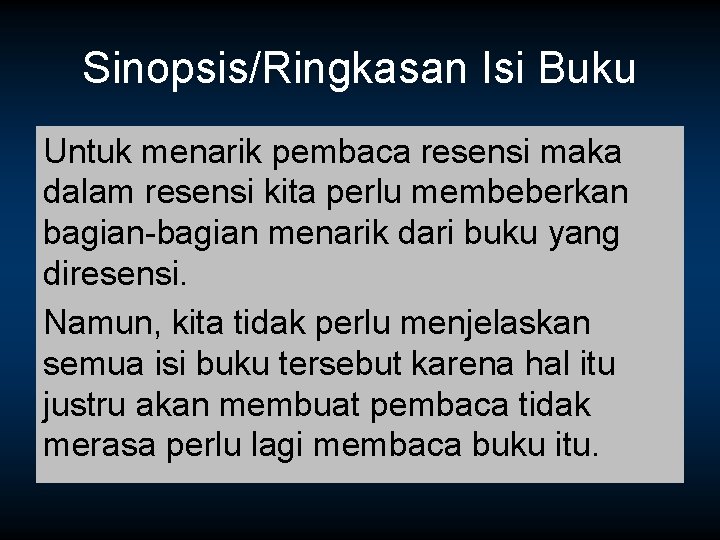 Menulis Resensi Buku Excellence With Morality Susahnya Menjadi