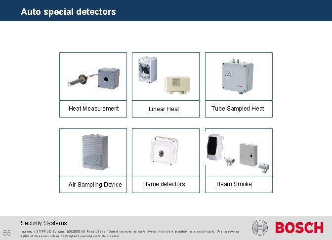 Auto special detectors Heat Measurement Linear Heat Air Sampling Device Flame detectors Tube Sampled