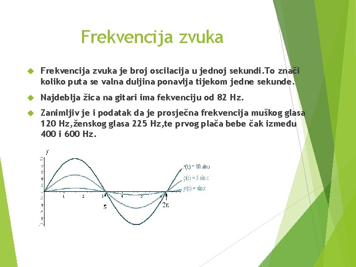 Frekvencija zvuka je broj oscilacija u jednoj sekundi. To znači koliko puta se valna