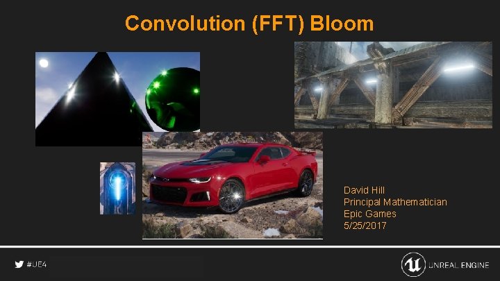 Convolution (FFT) Bloom David Hill Principal Mathematician Epic Games 5/25/2017 